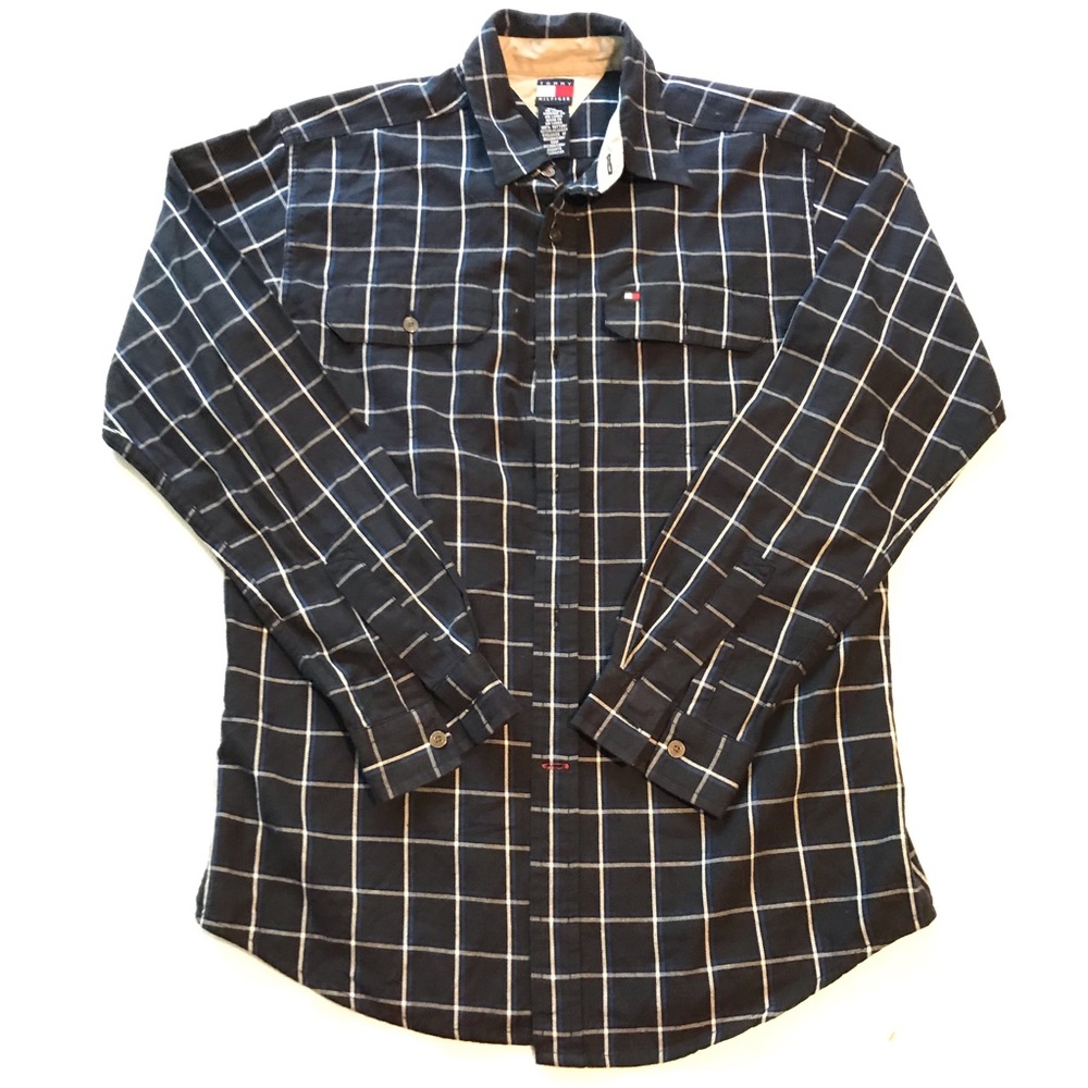 Tommy Hilfiger Mens Button Up Long Sleeve size L
